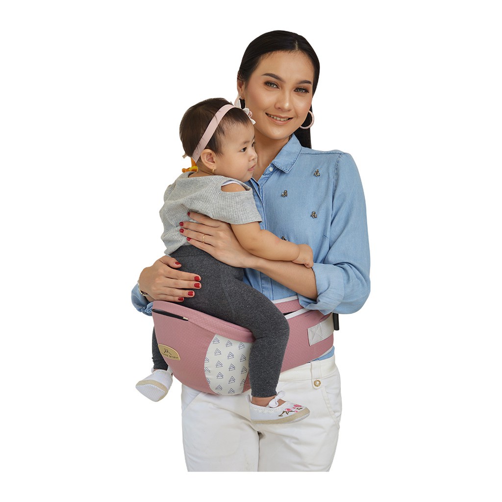 Makassar - Snobby Gendongan Hipseat Bayi 6 Posisi Dan Saku Sirkulasi Krowy Series SBG8743