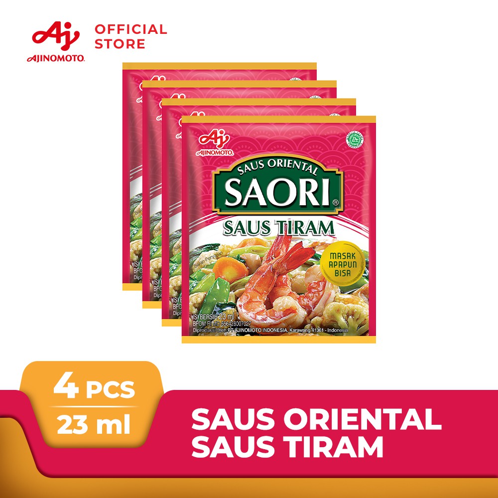 

SAORI® Saus Tiram Sachet 23ml (4 pcs) Saos Oriental Oyster Sauce