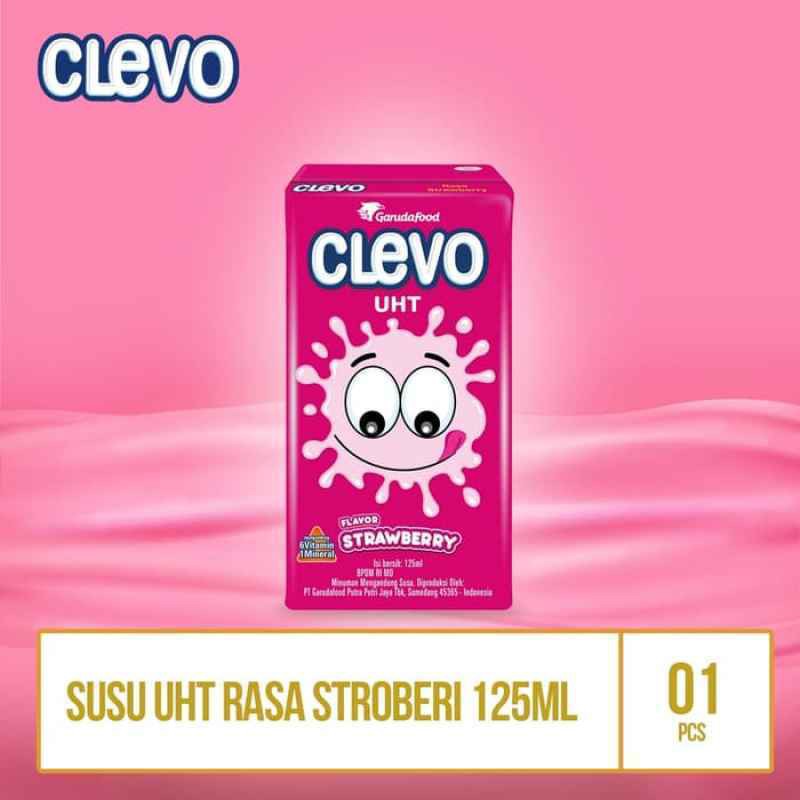 

Clevo Susu Strawberry UHT Rasa Stroberi 115ml