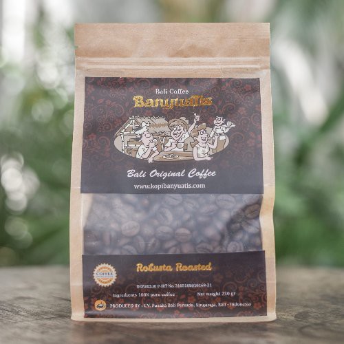 BALICIHUI Kopi Banyuatis Robusta Roasted Bean Kopi Bali Banyuatis Bean Biji Kopi 250gr