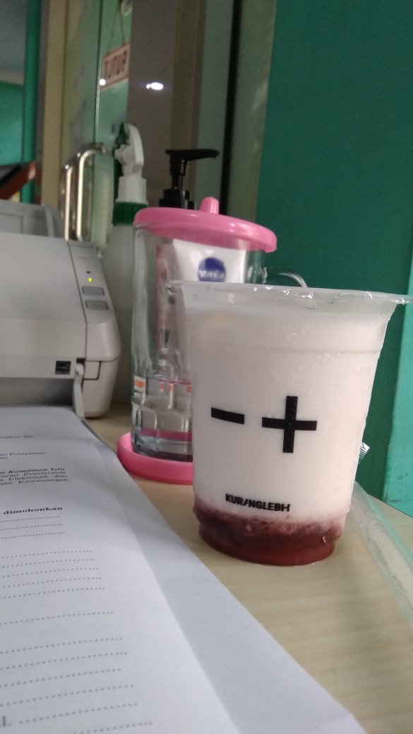 Kemeja Batik Pria Motif Manggar Abu-abu