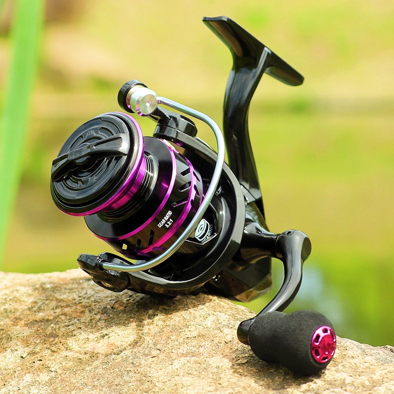 Spinning Fishing Reel Pancing Bahan PaduanBesi 10kg Drag CNC Handle Spinning Reel Fishing Wheel Fishing Gear Air Tawar Dan Air Laut Dapat Digunakan Gulungan Kabel Murah