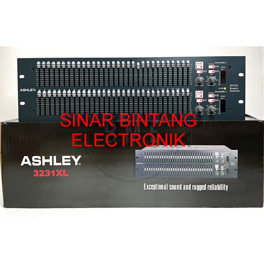 Equalizer ASHLEY 3231xl professional Graphic EQ 3U ashley 3231 xl