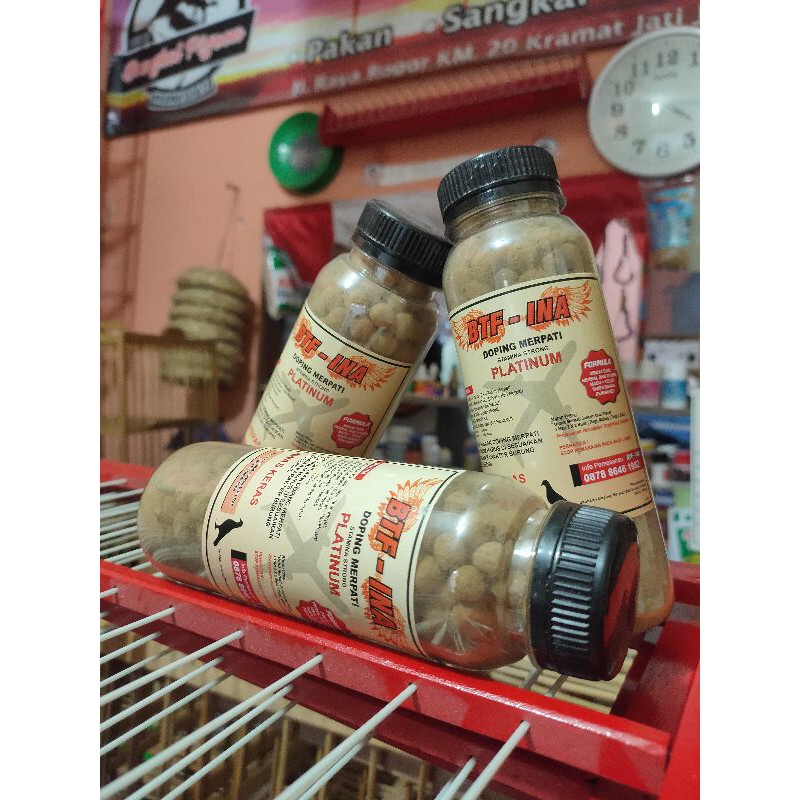 jamu doping btf ina btfina platinum vitamin khusus burung dara merpati player lomba kolongan pos