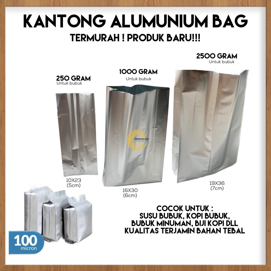 Jual Kantong Kemasan Gusset Aluminium Foil Shopee Indonesia