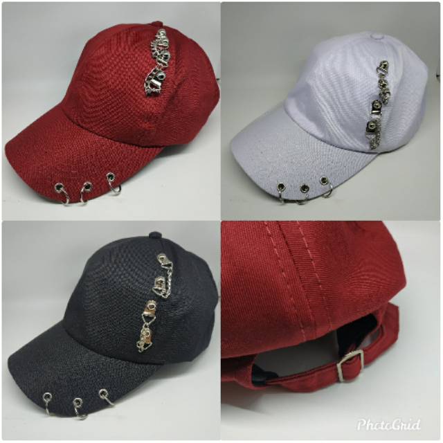 Topi Korea Snapback pria wanita cincin ring