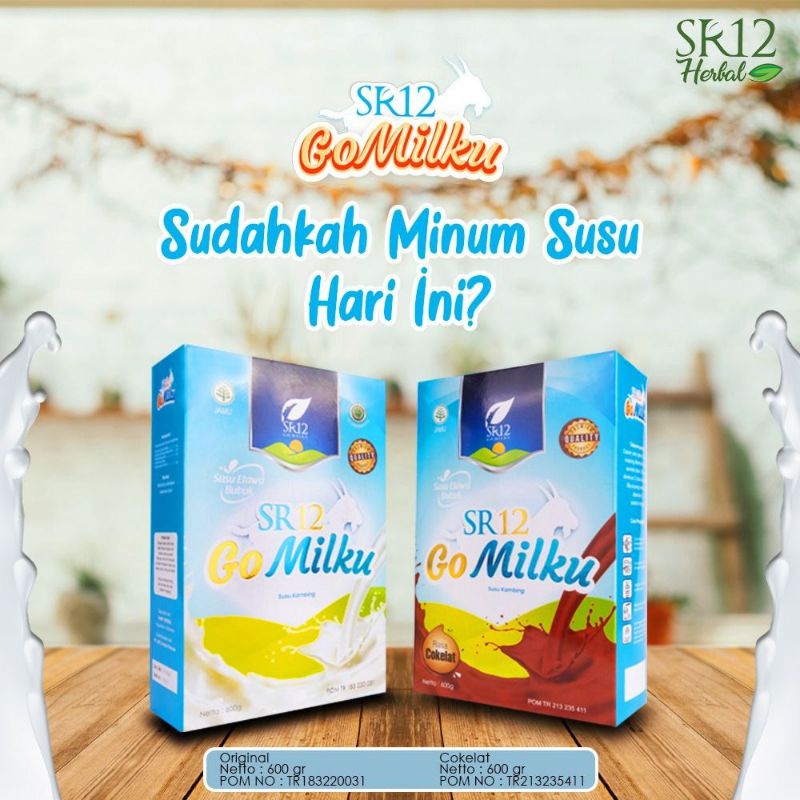 

GOMILKU SR12 / SUSU KAMBING ETAWA BUBUK GO MILKU Ori 600GR - SUSU PELANCAR ASI