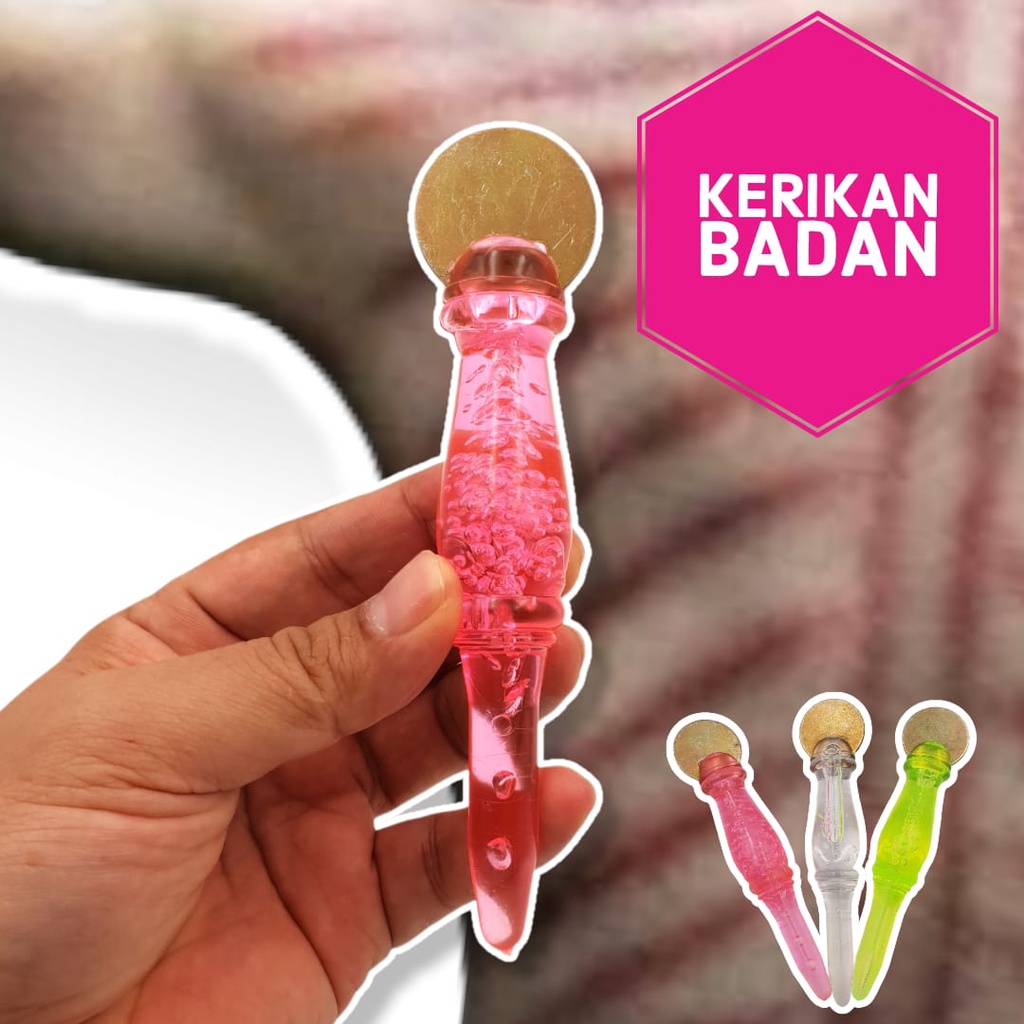 Alat Kerokan Koin Handle 2 in 1  / Kerikan Badan /Alat Untuk Masuk Angin Kerik &amp; Totok/Alat Bantu Kerok Kerokan / 2 in 1 Multicolor Tidak Sakit Tidak Tajam