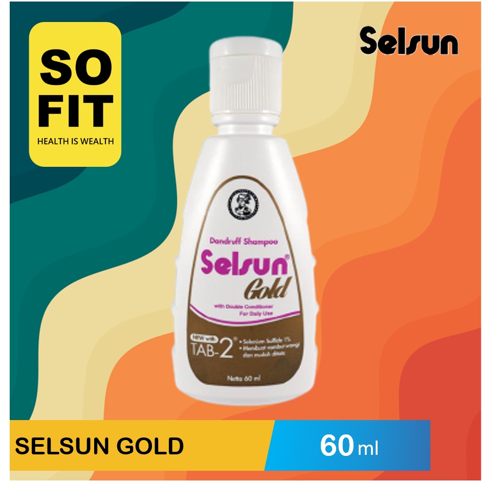 Selsun GOLD Shampoo 60ml / Selsun Shampoo / Selsun Shampo