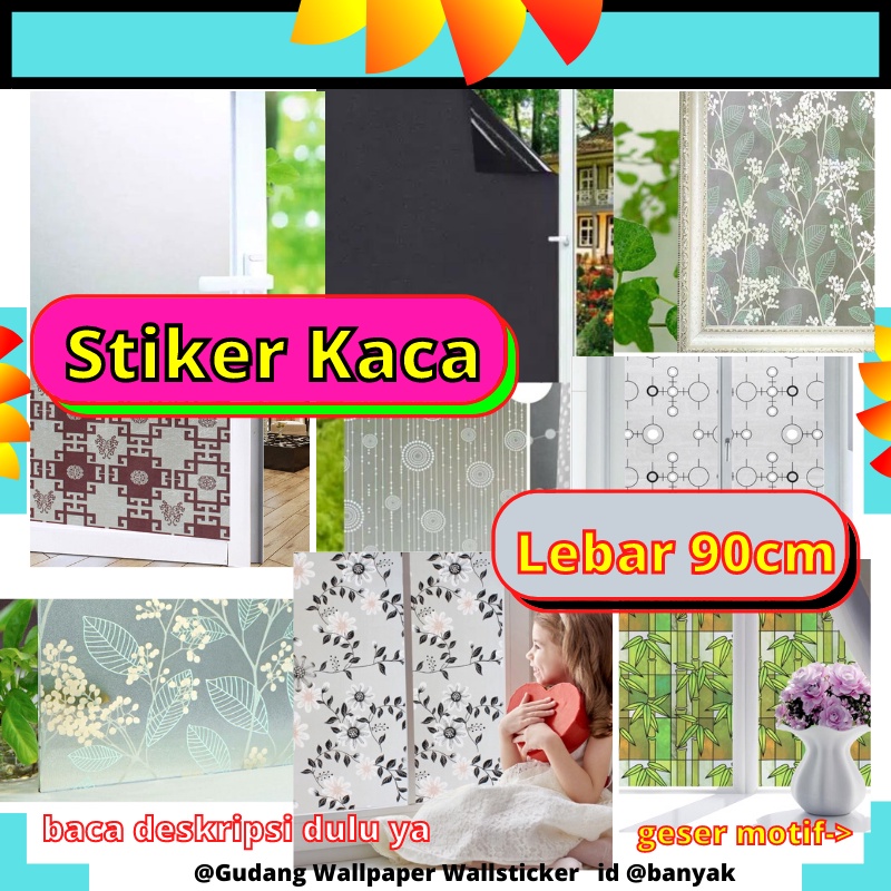 STIKER STICKER KACA LEBAR 90CM SUNBLAST PUTIH TULANG POLOS KOTAK SALJU STICKER JENDELA PINTU HITAM LEMARI WINDDOW GLASS POLOS WALLPAPER KACA BURAM BUREM PUTIH BUNGA SAKURA KOTAK BAMBU WELPEPER DEKORASI RUMAH PINTU JENDELA KAMAR MANDI DEKOR KITCHEN SET 3D