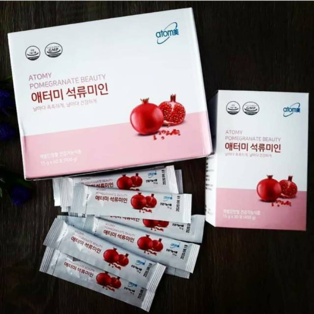 Promo Ramadhan Pomegranate Beauty Atomy Ready Stock isi 60sachet @15gr ORI KOREA