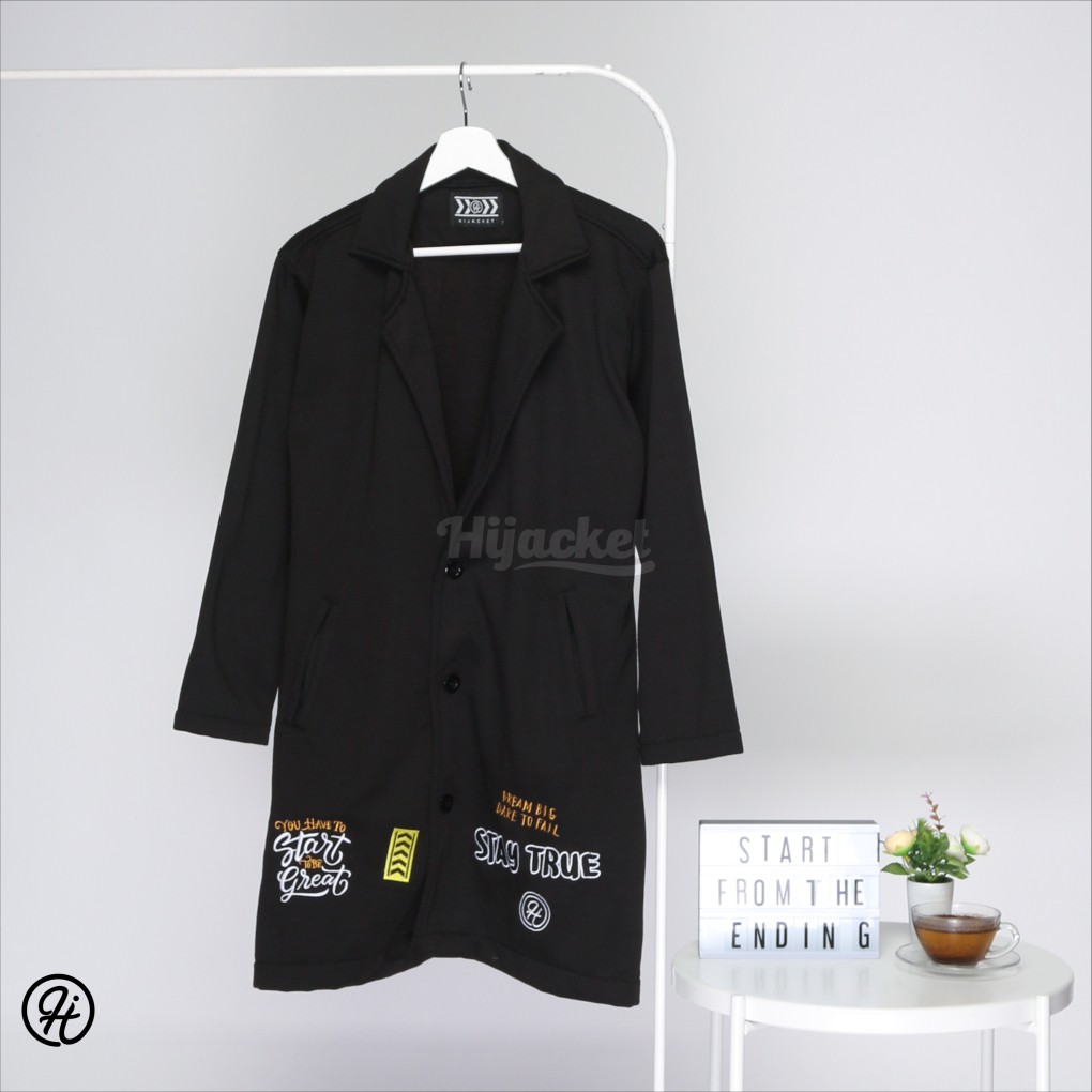 Hijacket® Elma | Original | Jaket Blazer Wanita Premium Fleece-BLACKBERRY
