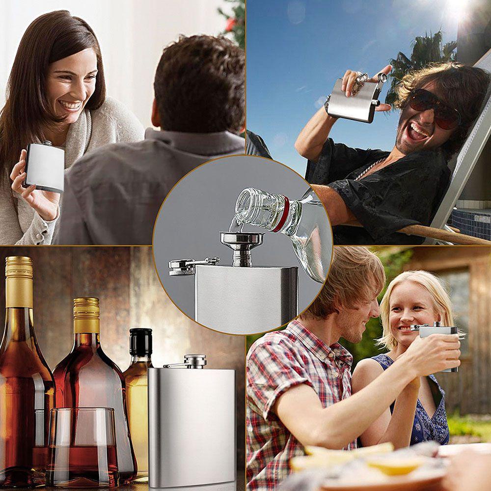 Nanas Hip Flask Pesta Pernikahan Alkohol Wine Perlengkapan Minum Whiskey Holder