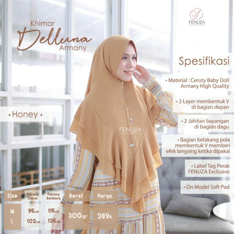 Khimar Delluna by Fenuza Muslim Wear