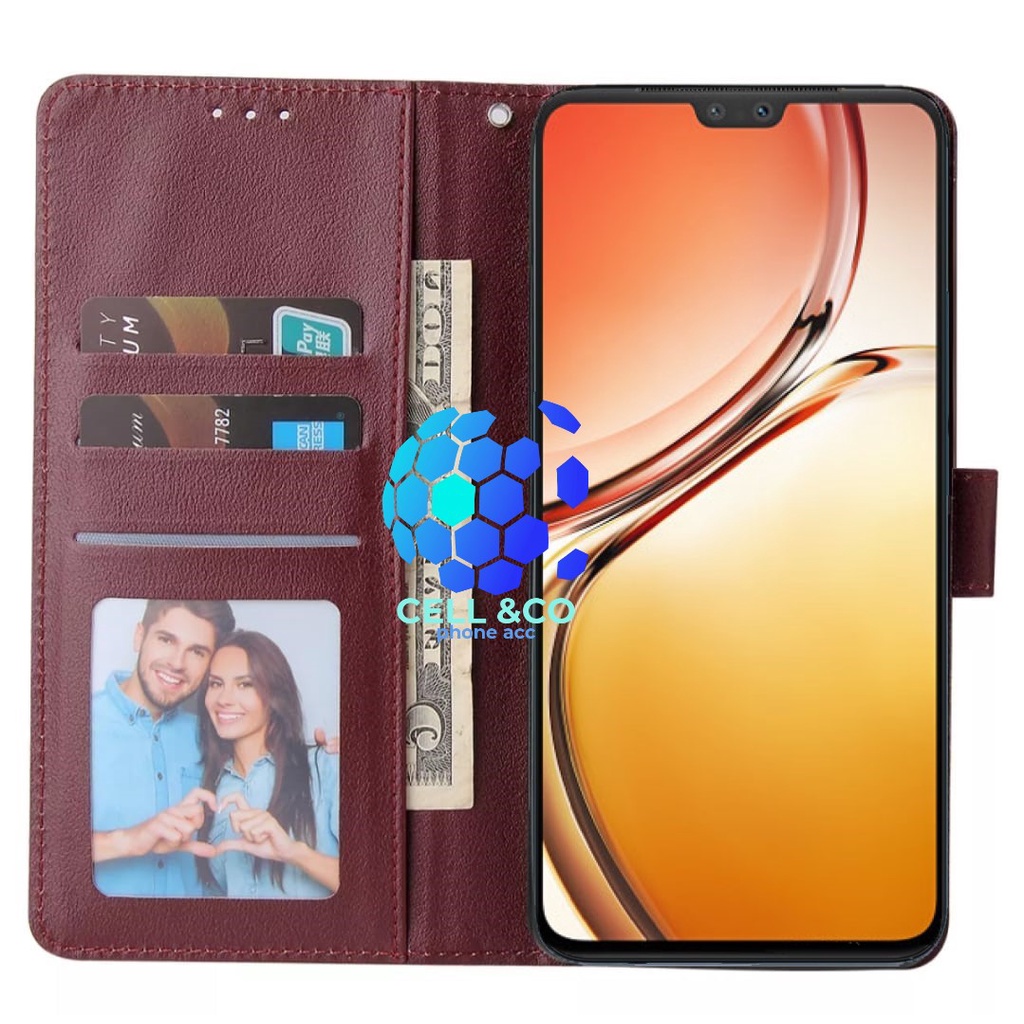 NEW VIVO V23 5G CASE FLIP LEATHER WALLET PREMIUM FLIP CASE BUKA TUTUP KESING HP CASING FLIP CASE WALLET VIVO V23 5G