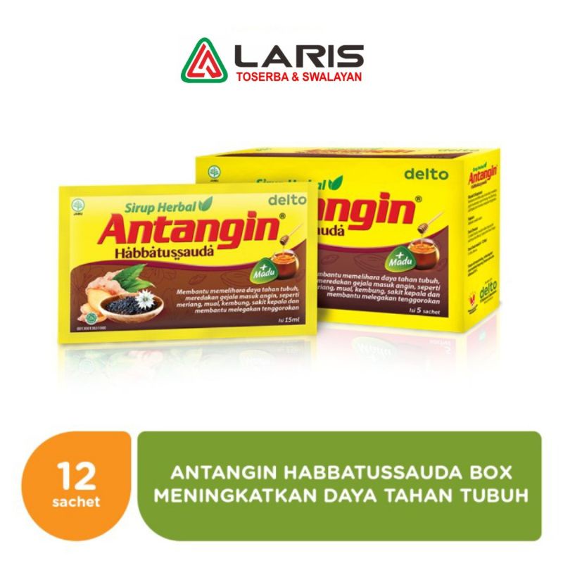 

NEW!! Antangin Habbatussauda sirup Herbal Box (12 sachet)*