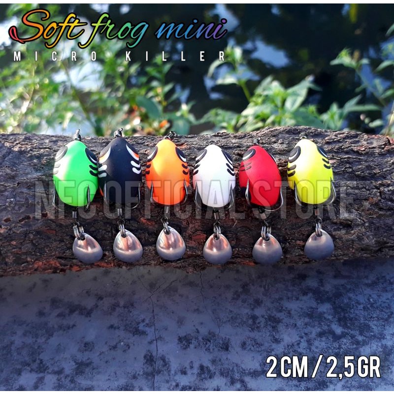 Soft frog mini 2 cm / 2,5 gr -3 gr. Soft frog micro. Beresiko panen STRIKE