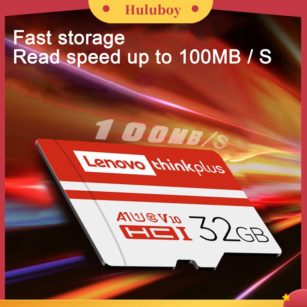 (Huluboy) Lenovo Memory Card U3 High Speed Anti Air 32GB / 64GB / 128GB / 256GB / 512GB / 1TB TF / Micro SD