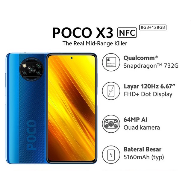Xiaomi Poco X3 NFC 8/128GB - 8/128 Snapdragon 732G