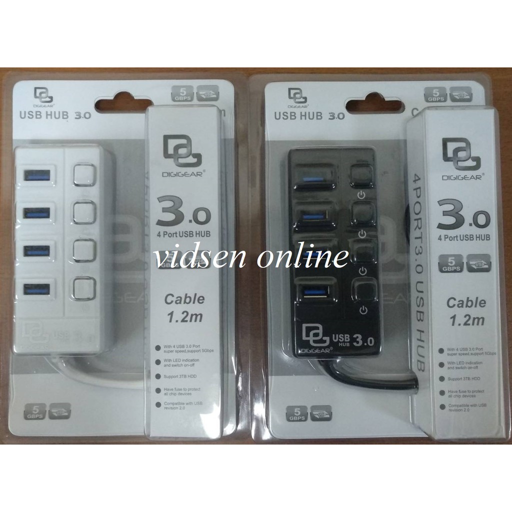 Digigear Usb Hub 4 Port Usb 3.0 / Usb Hub 3.0 - Good Quality