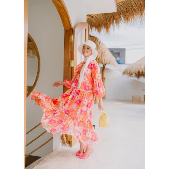 LEXY DRESS PEONY by Intalicious