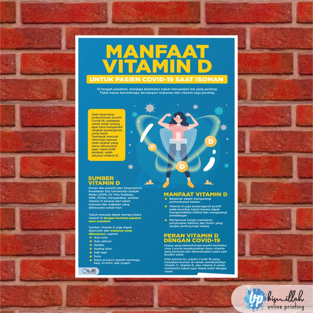

Poster Kesehatan Manfaat Vitamin D
