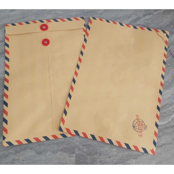 

[50 pcs] Amplop coklat Folio F4 310 airmail tali