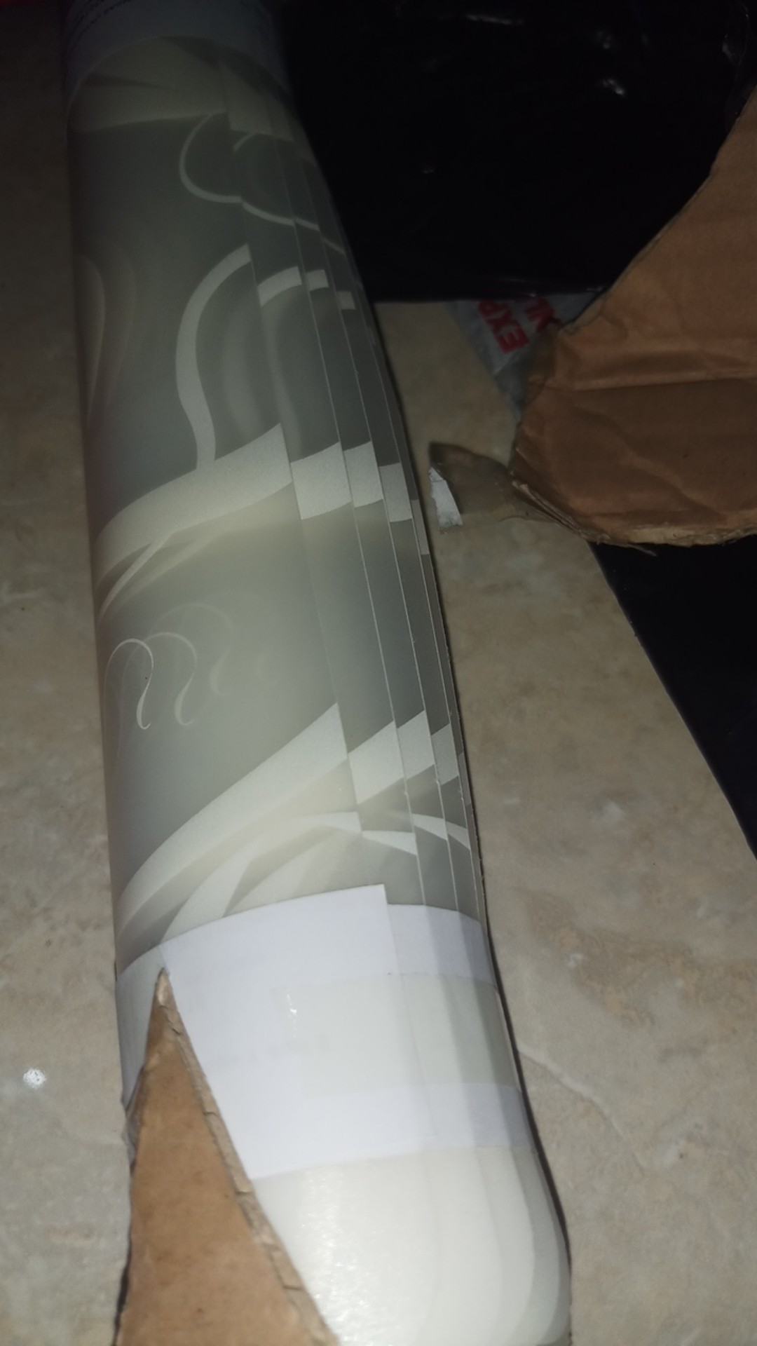 Alas Piring Gelas Motif Bunga Daun White - Set