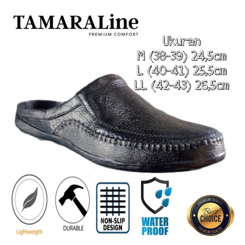 Sandal Sepatu Selop Karet Pria Anti licin Murah Promo TAMARALine 195