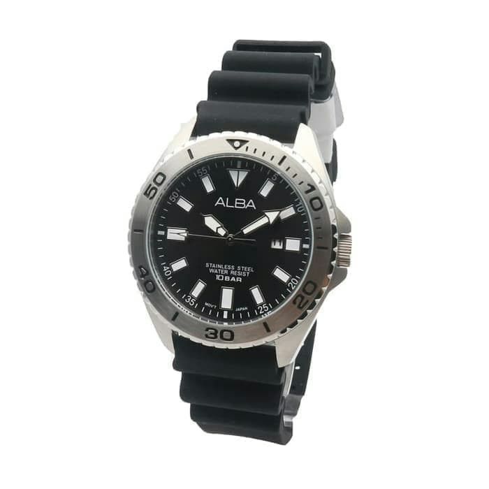 ALBA Mens AH9025X1 Jam Tangan Pria AH9025 Quartz Original
