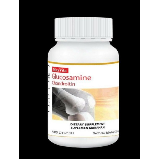 Suplemen Kesehatan Persendian Tulang/ Maxvita Glucosamine Chondroitin Bpom Original 60, 30 Kapsul