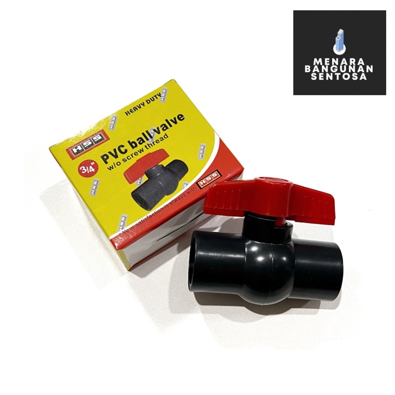 Ballvalve PVC HSS 3/4&quot; / Ball Valve Stop Kran Plastik