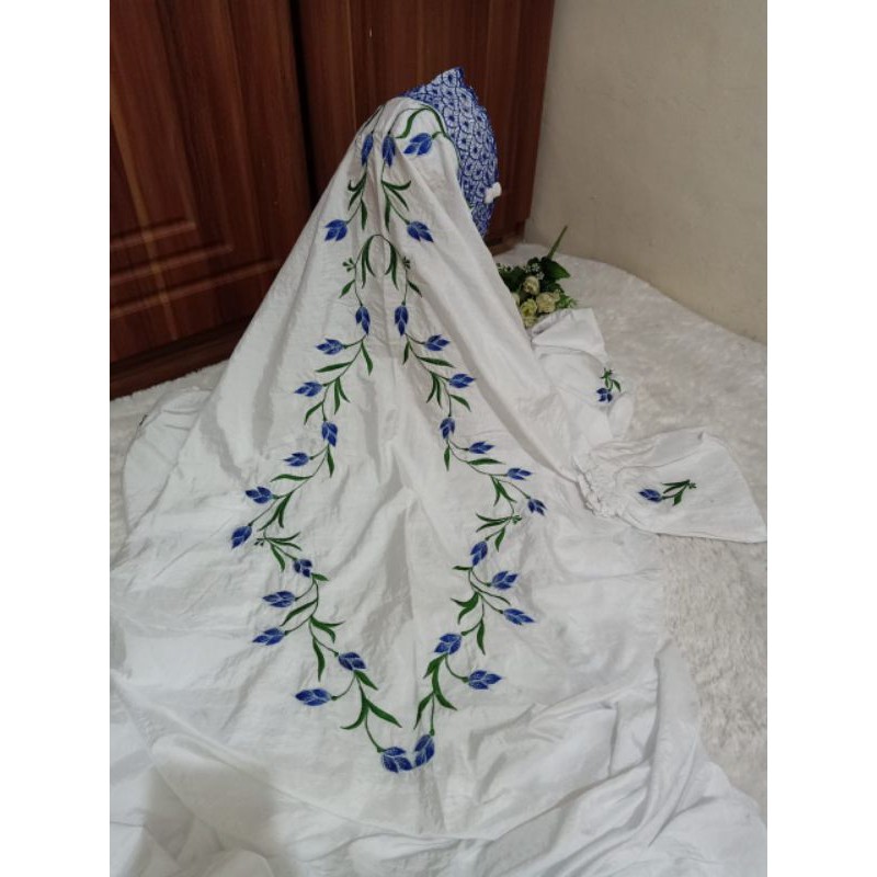 Mukena Terusan /Lajuran /Terusan Parasit /Parasut (Mukena Traveling)