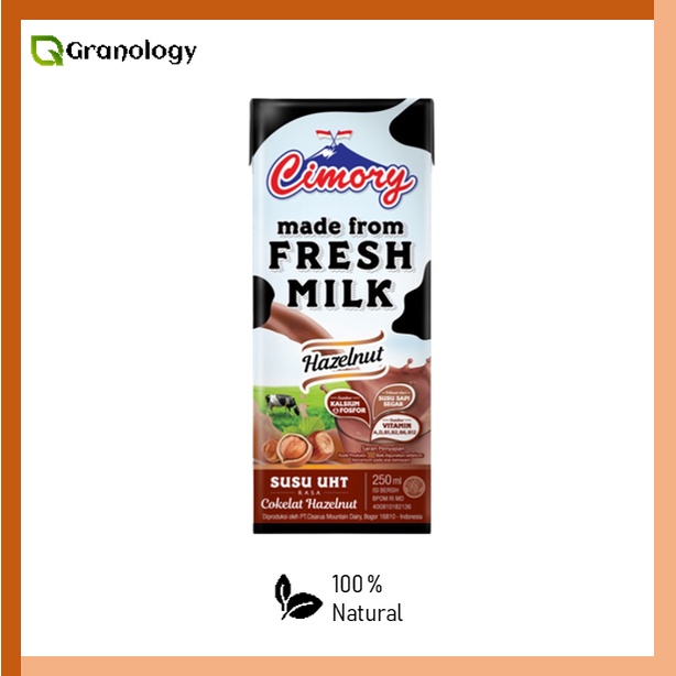 Cimory Susu UHT / Fresh Milk 250 ml - Choco Hazelnut