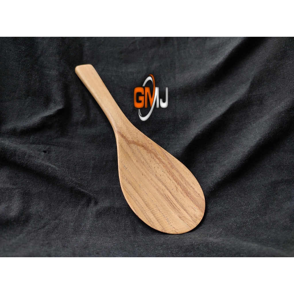 centong nasi kayu jati finishing asli