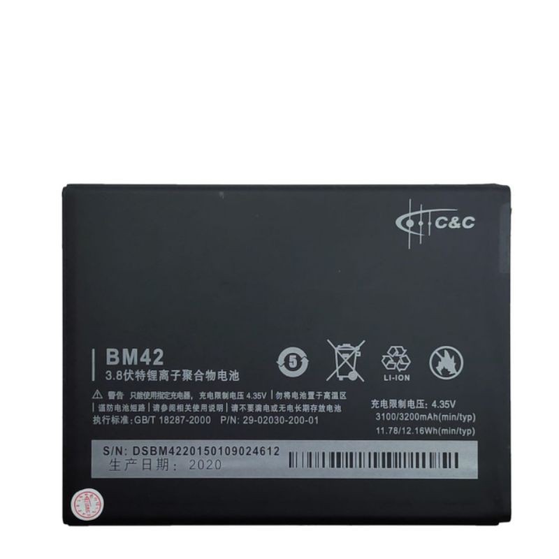 (TWS) Batre Battery Double Power Xiaomi Redmi Note BM42 merk C &amp;C