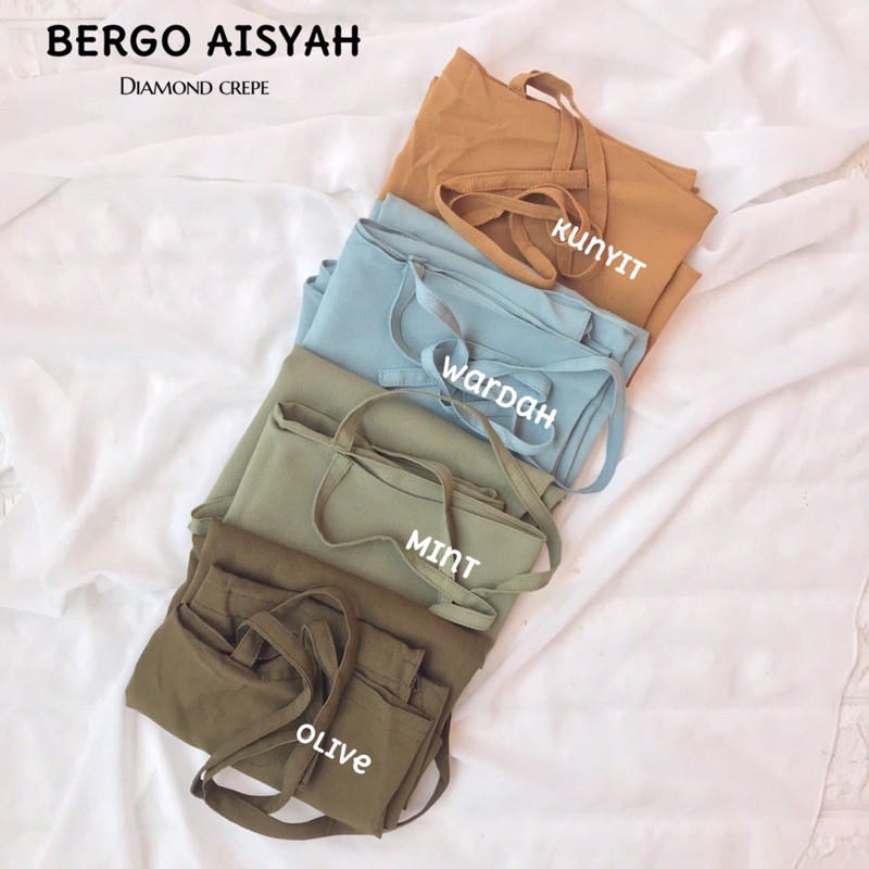 [BISA COD] INSTAN NON PED SIMPLE TALI DIAMOND CREPE / BERGO MARYAM / INSTAN SHAFA / BERGO AISYAH