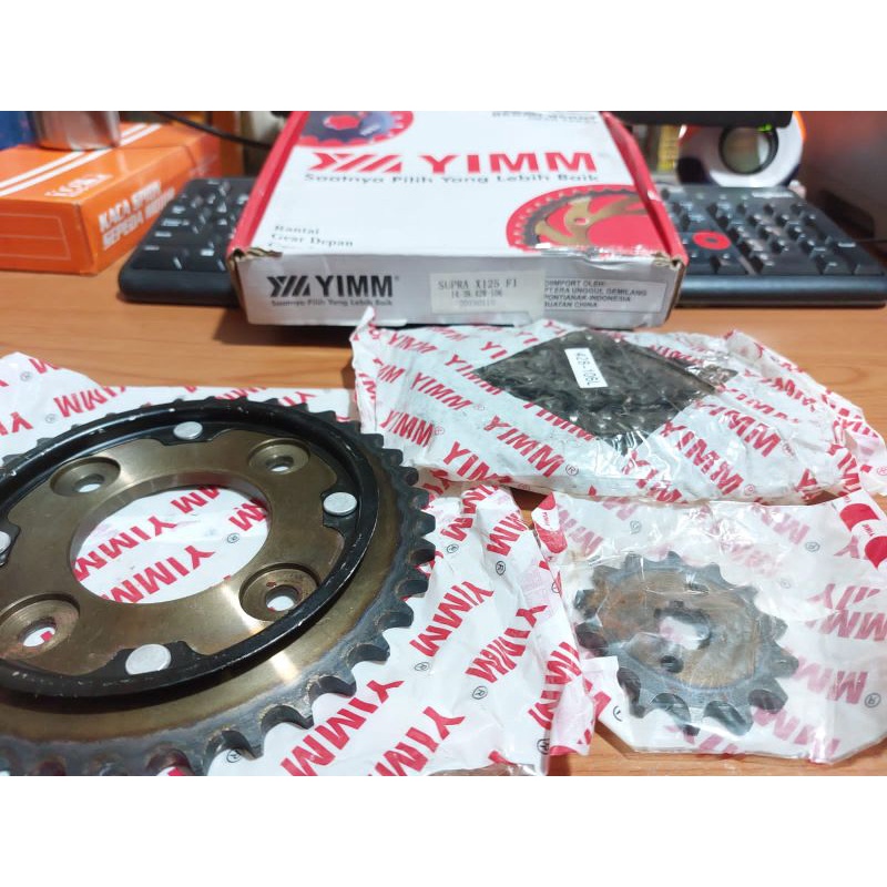 Gear Set Yimm Supra X 125 Fi Rantai Gear set Yimm