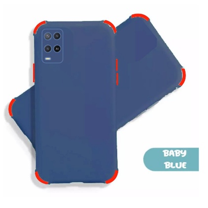 Soft Case Crack Macaron 2Tone Oppo A54 Dengan Bumper Protect Pelindung Camera