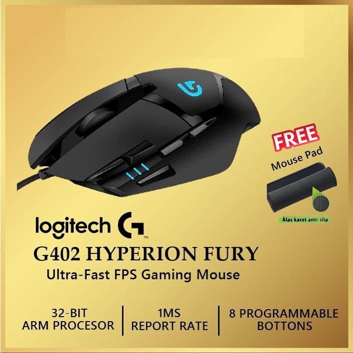 Mouse Gaming Logitech G402 Hyperion Fury / Logitech Gaming Mouse G 402 - Black