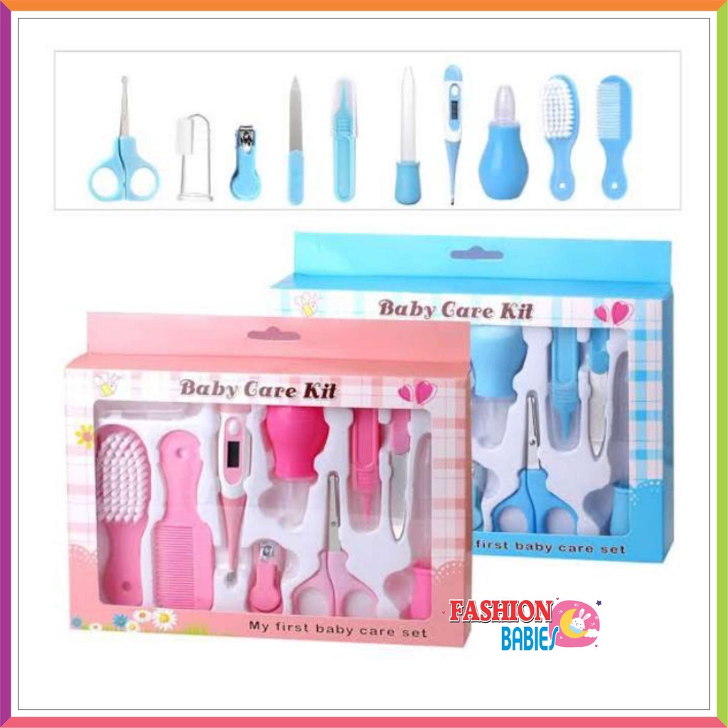 ❤ Fashionbabies ❤ PREMIUM BABY CARE KIT SET 10 IN 1 / MANICURE BABY / GUNTING KUKU SET / BABY GIFT SET