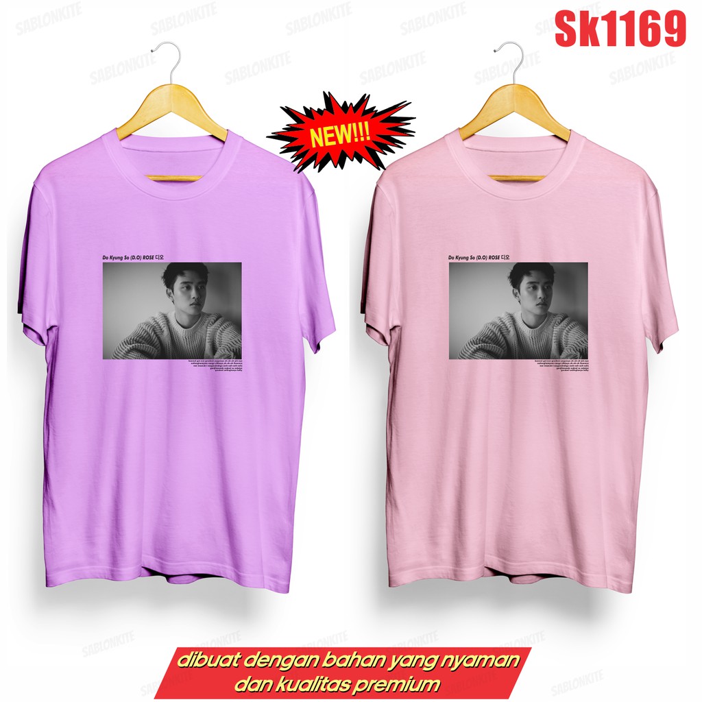 MURAH!!! KAOS DO KYUNG SO D.O ROSE SK1169 UNISEX COMBED 30S