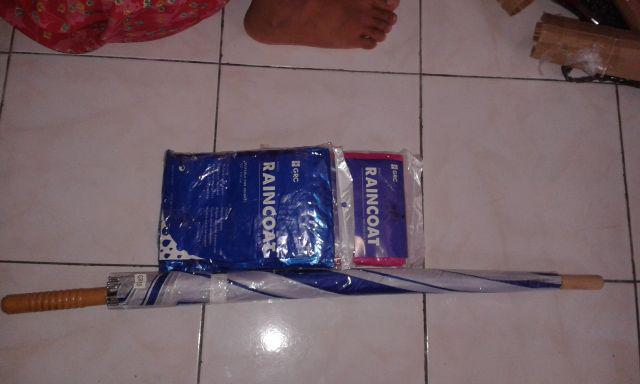 Payung Tongkat / Payung Standard / Grc / Gagang Kayu Kombinasi - 5500