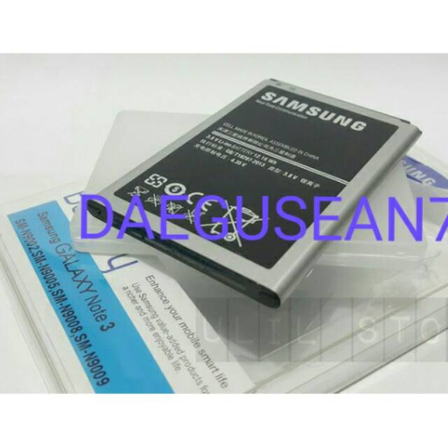 Baterai Samsung Galaxy Note 3(N9000) Original, Battery,Batre,Batrai note 3 ori