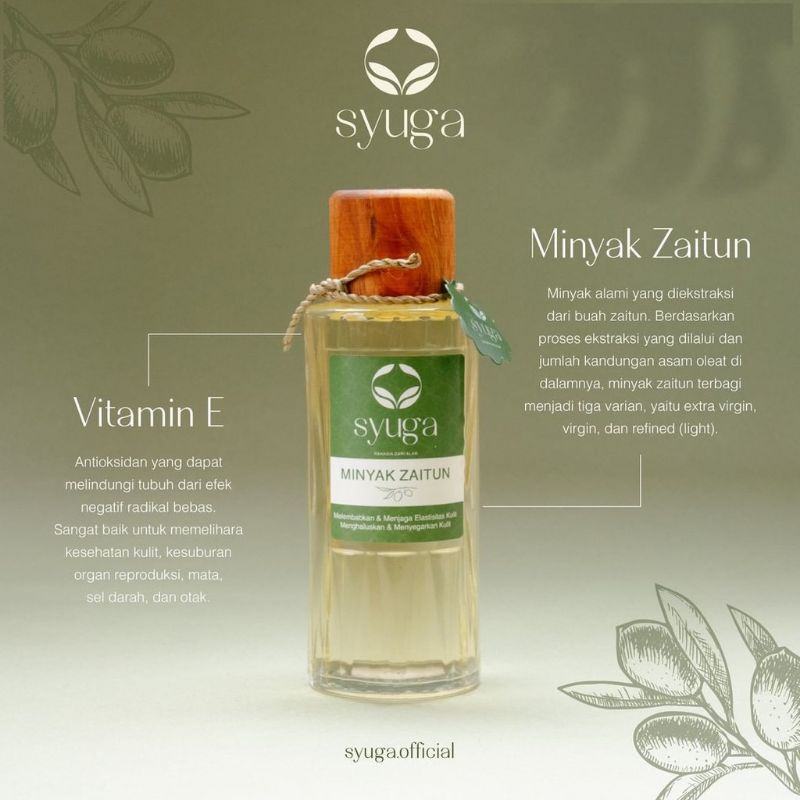 Bisa COD - Minyak Zaitun Syuga dengan Vit E 250 ML