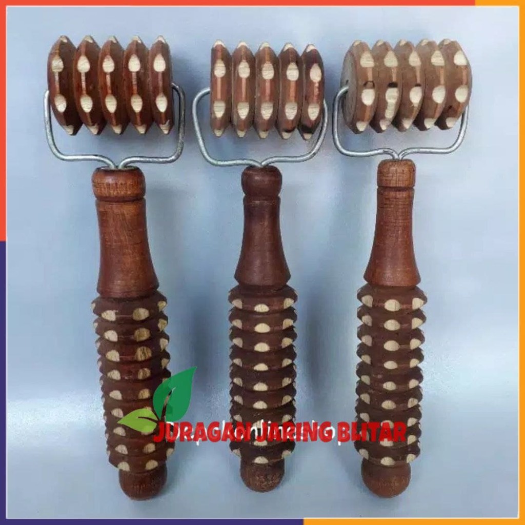 Alat pijat rol kayu remet tangan refleksi pijet kaki punggung pijit remas roll besi