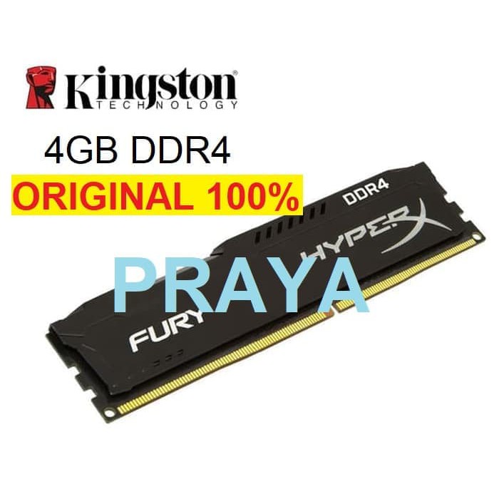 (ORIGINAL) RAM DDR4 4GB KINGSTON HYPER X FURY HYPERX LONGDIMM DIMM