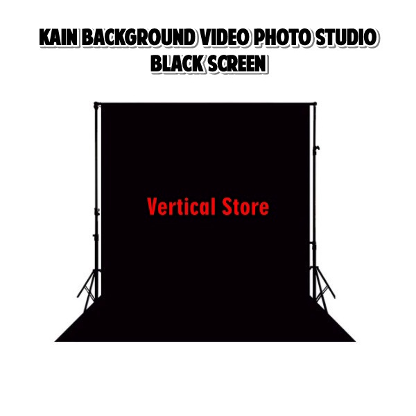 Kain Background Black Screen Studio Foto/ Kain Hitam Dekorasi Pameran