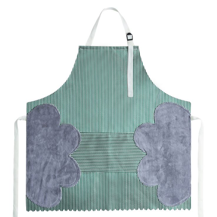 Apron Masak Celemek Dapur Anti Air Waterproof Korean Strip Style Pelindung Badan Termurah Berkualitas