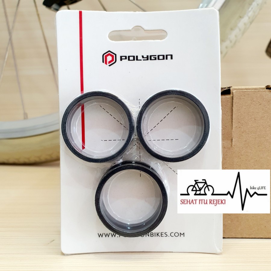 SPACER WASHER SEPEDA POLYGON 28.6mm ALLOY. PENINGGI STANG SEPEDA
